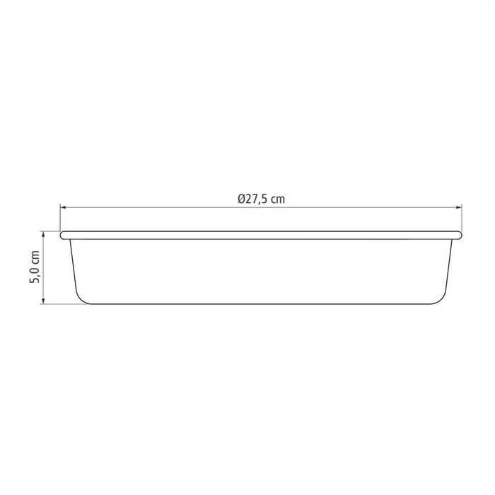 Molde para hornear en aluminio grafito 26 cm