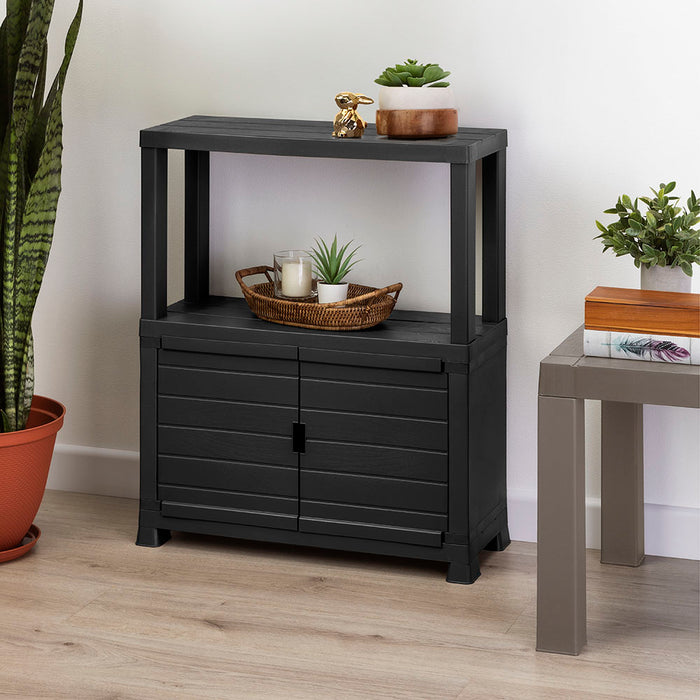 Mueble organizador negro marca Rimax