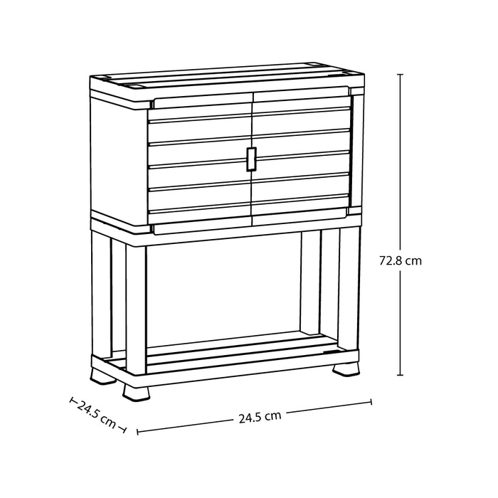 Mueble organizador con 3 niveles Rimax