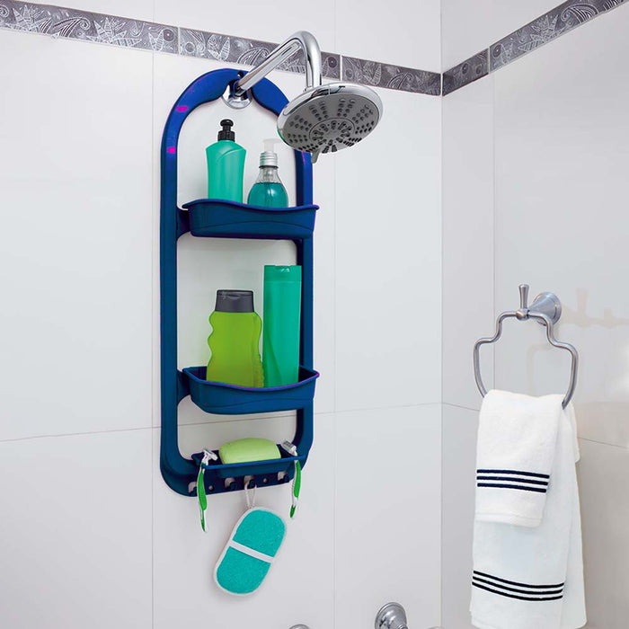 Organizador de ducha azul navy Rimax