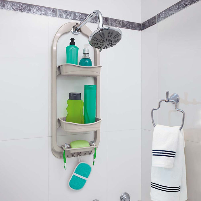 Organizador de ducha taupe marca Rimax