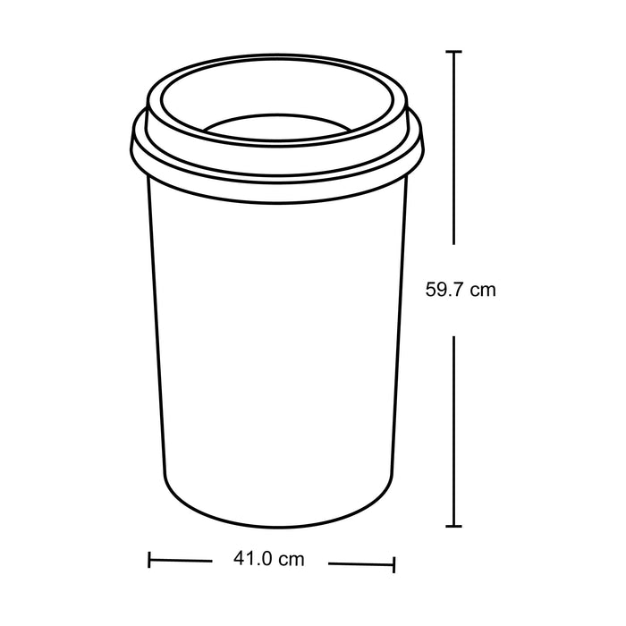Papelera evo 50 litros manejo residuos Rimax