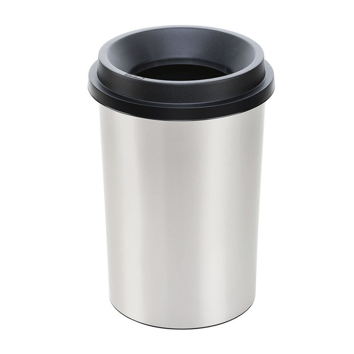 Papelera evo apariencia metal 25 litros negro Rimax