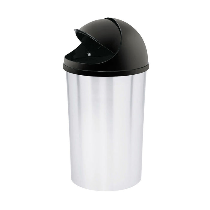 Papelera tapa móvil 10 litros in mold negro Rimax