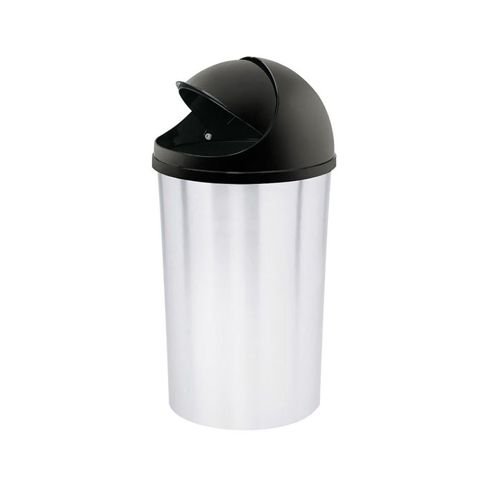 Papelera tapa móvil 5 litros in mold negro Rimax