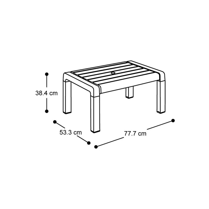 Sala barú 4 puestos gris cemento marca Rimax