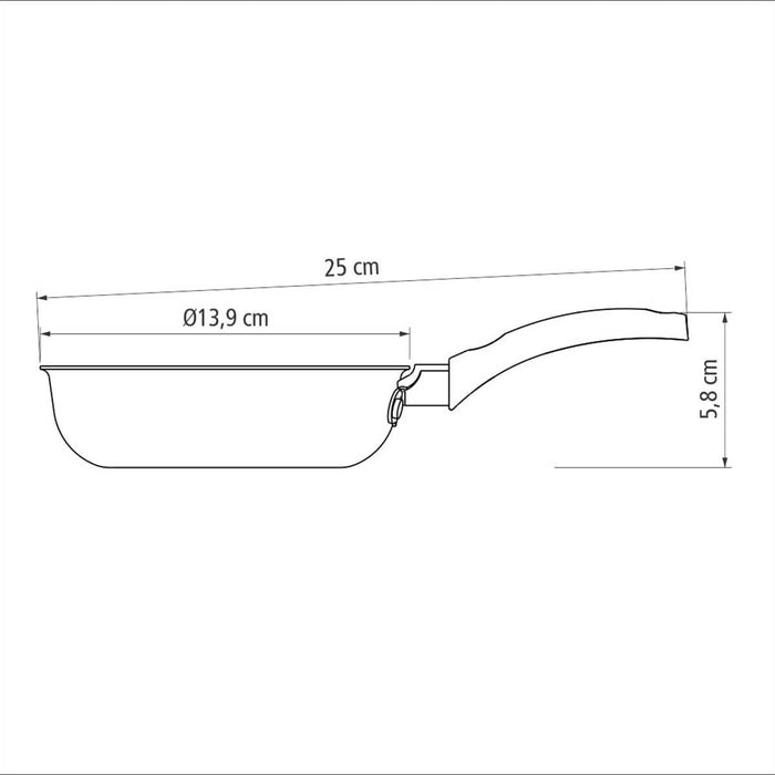 Sartén antiadherente para huevo de 13 cm