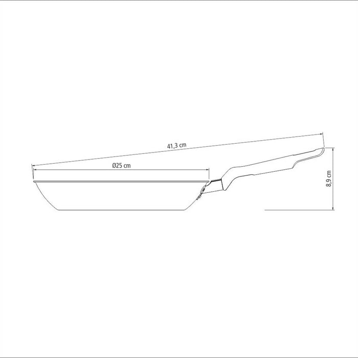 Sartén antiadherente con mango baquelita 24 cm