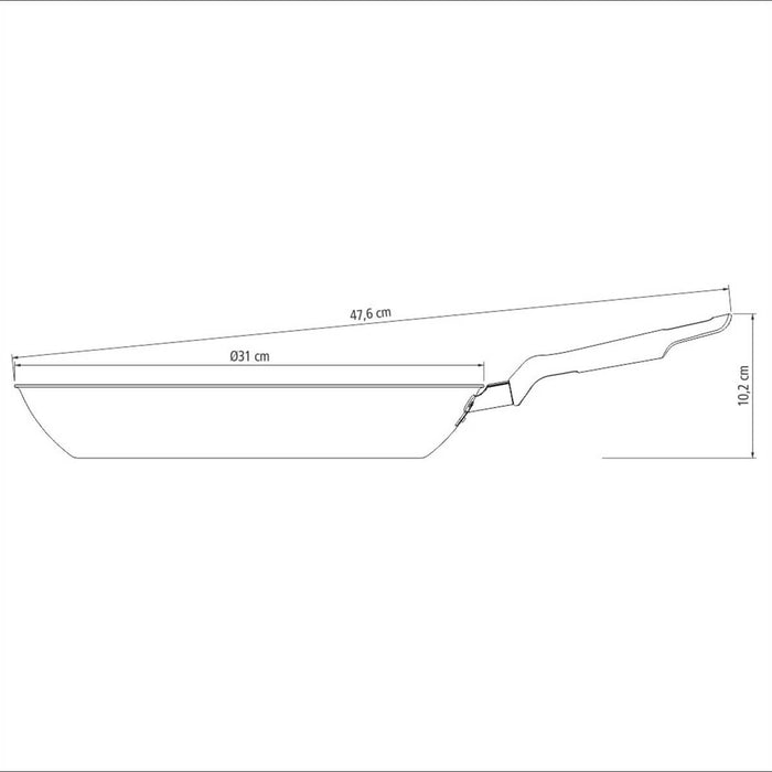 Sartén de cocina antiadherente de 30 cm