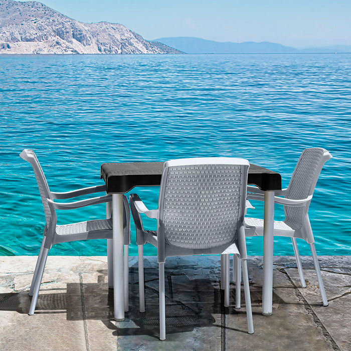 Silla apariencia shia con brazos gr met marca Rimax