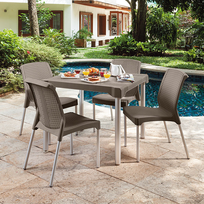 Silla apariencia shia sin brazos mocca marca Rimax