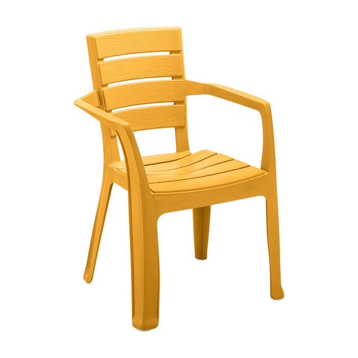Silla barú con brazos amarillo mostaza marca Rimax