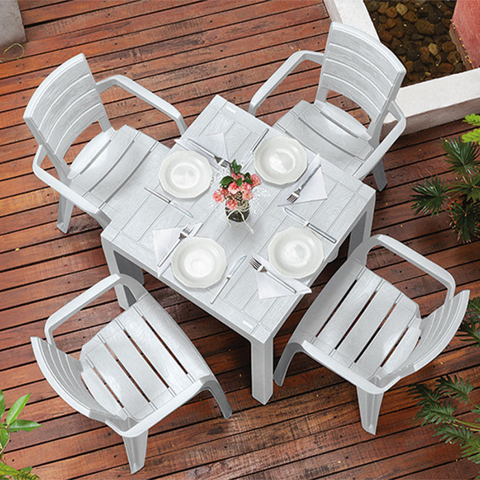 Silla barú con brazos gris hielo marca Rimax