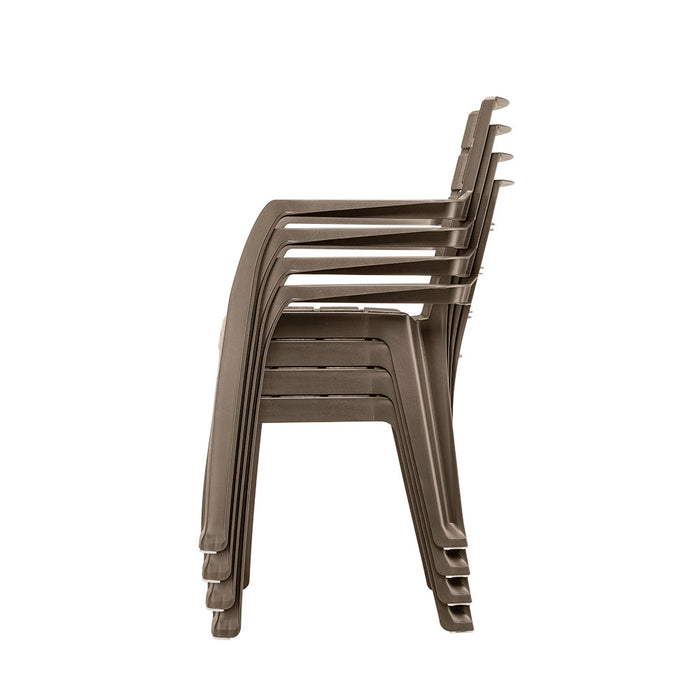 Silla barú con brazos mocca marca Rimax