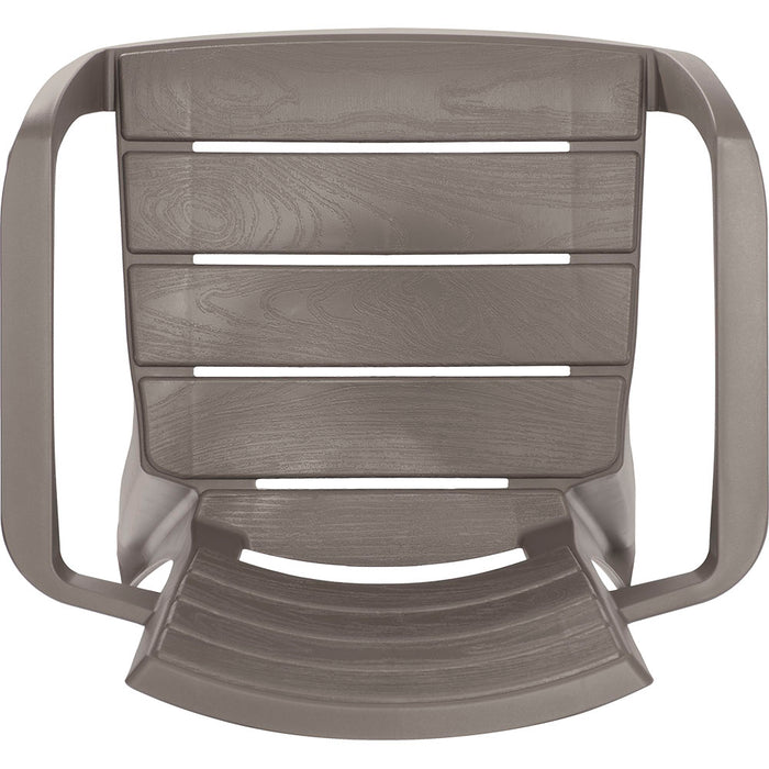 Silla barú con brazos mocca marca Rimax