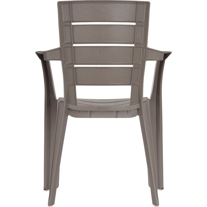 Silla barú con brazos mocca marca Rimax