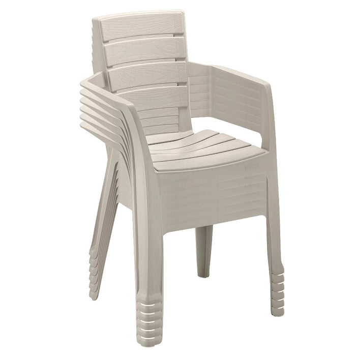 Silla barú con brazos taupe marca Rimax