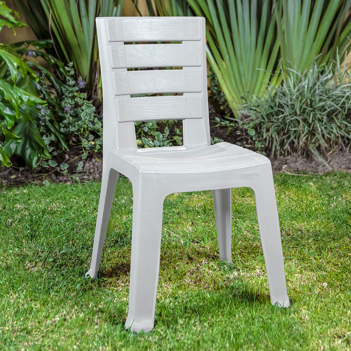 Silla barú sin brazos gris hielo marca Rimax