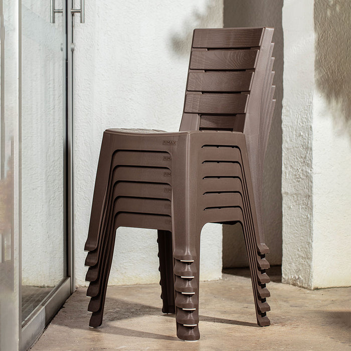 Silla barú sin brazos mocca marca Rimax