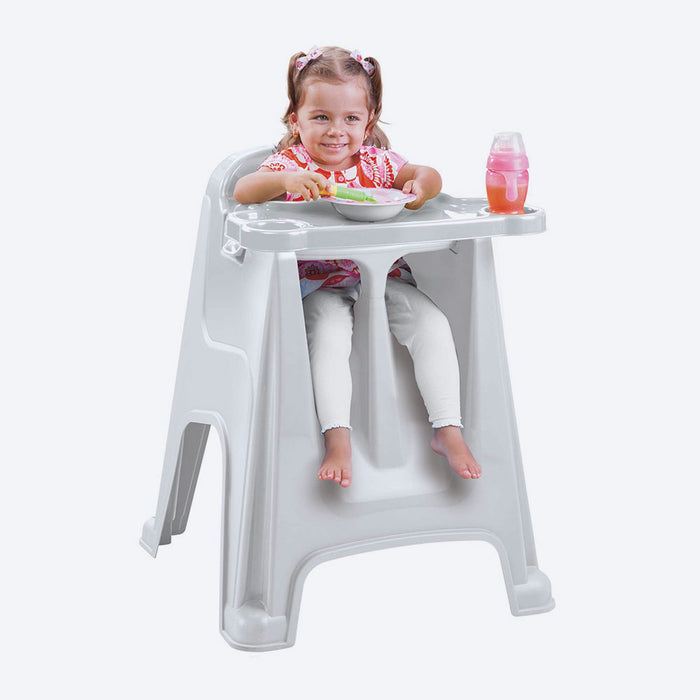 Silla comedor para bebé gris hielo marca Rimax