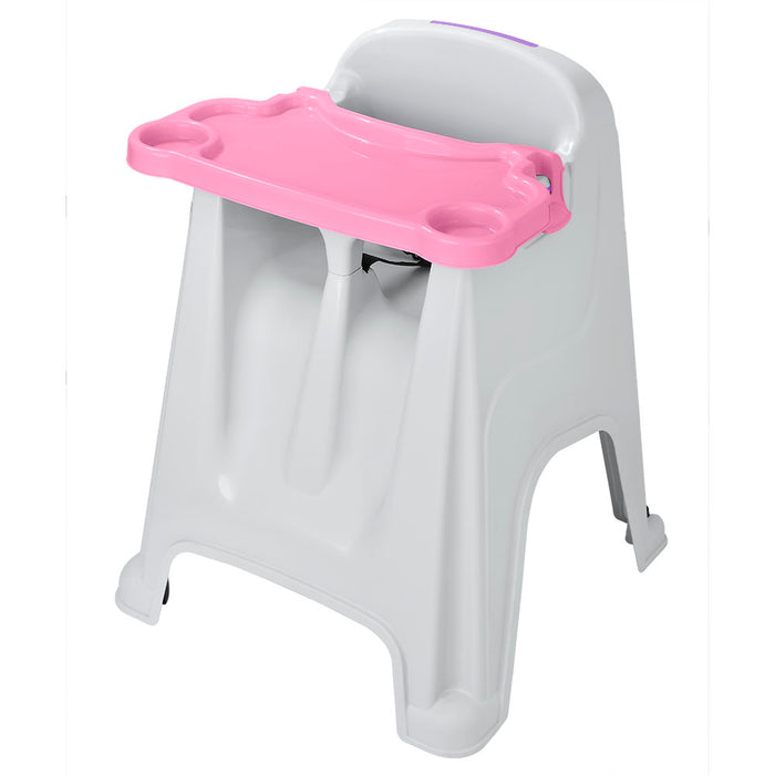 Silla comedor para bebé rosado marca Rimax