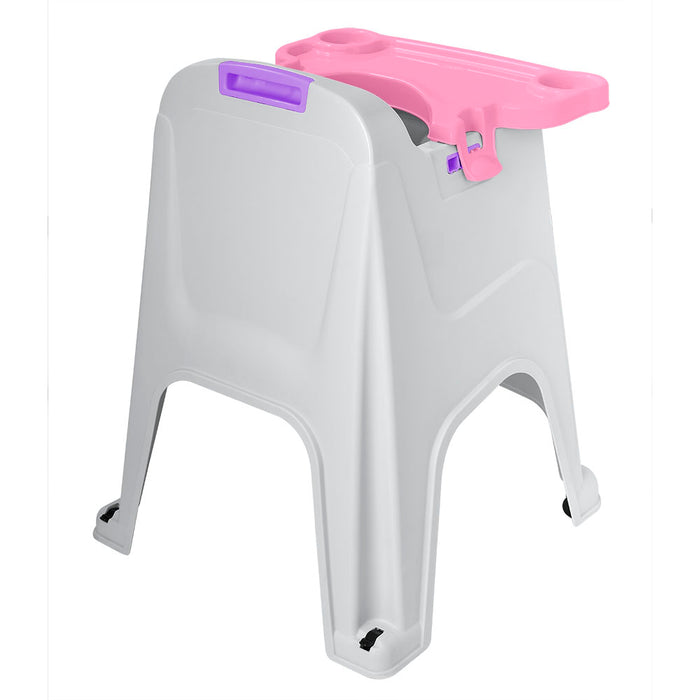 Silla comedor para bebé rosado marca Rimax