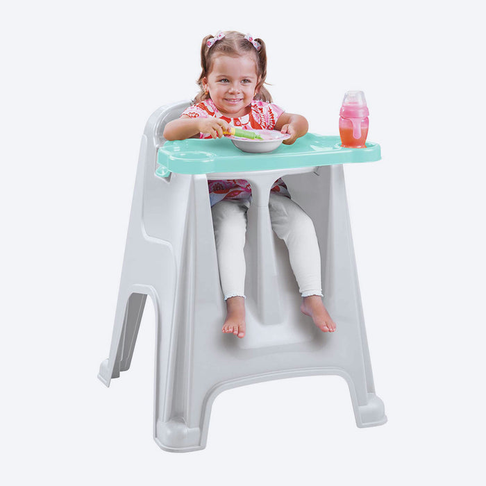 Silla comedor para bebé verde menta marca Rimax