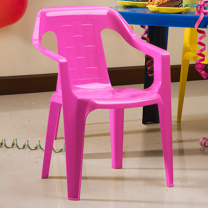 Silla estrella infantil rosado fuerte marca Rimax