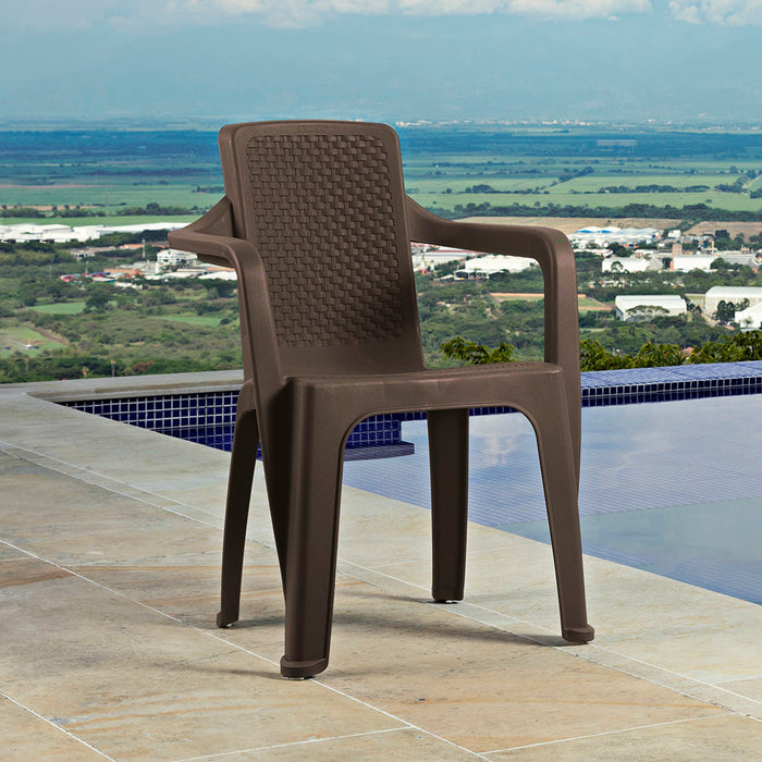 Silla eterna con brazos blanco Rimax