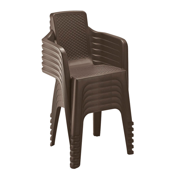 Silla eterna con brazos wengue marca Rimax