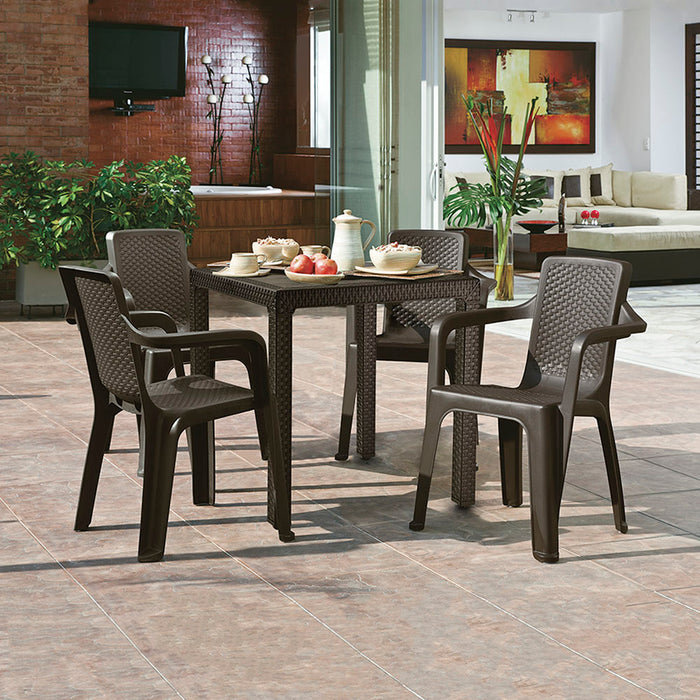 Silla eterna con brazos wengue marca Rimax