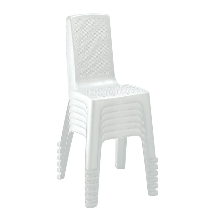 Silla eterna sin brazos blanco arena marca Rimax