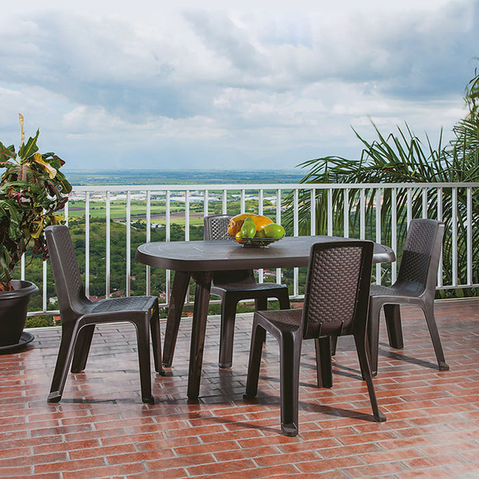 Silla eterna sin brazos wengue marca Rimax