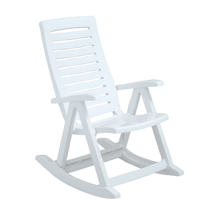 Silla mecedora blanca marca Rimax