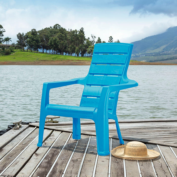 Silla playera barú azul turquesa marca Rimax