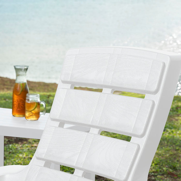 Silla playera barú blanco arena marca Rimax