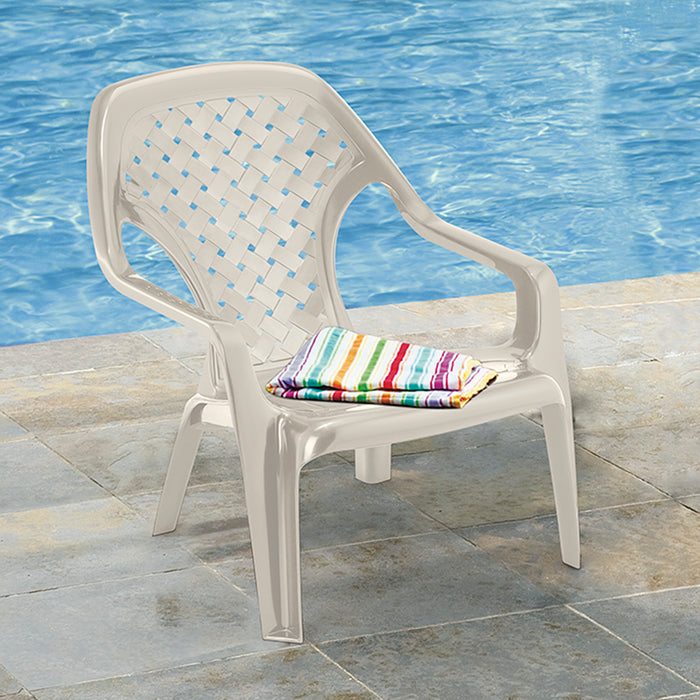 Silla playera con brazos y espaldar alto Rimax