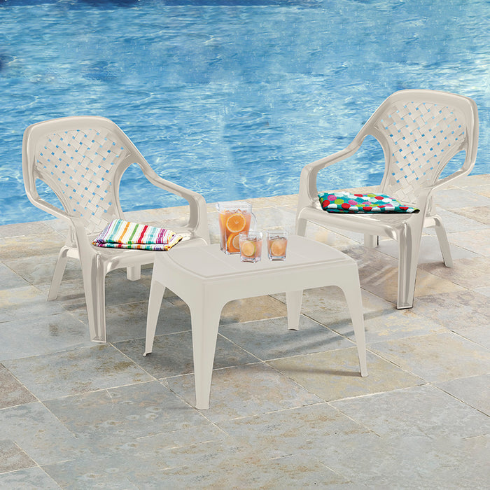 Silla playera con brazos y espaldar alto Rimax