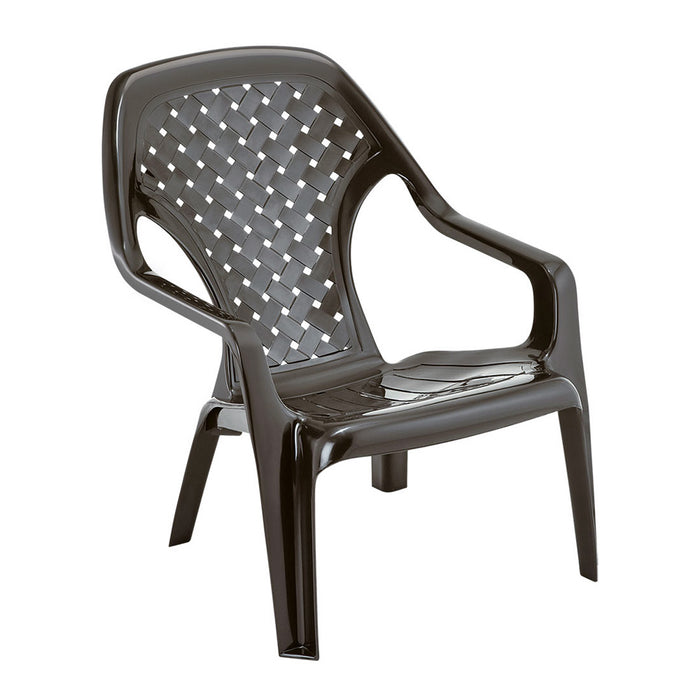 Silla playera con brazos y espaldar alto Rimax