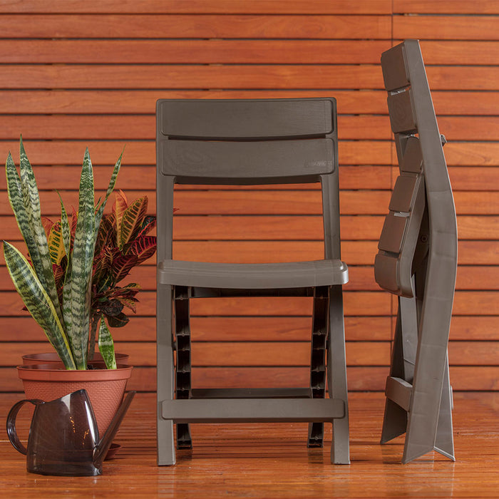 Silla plegable barú mocca marca Rimax