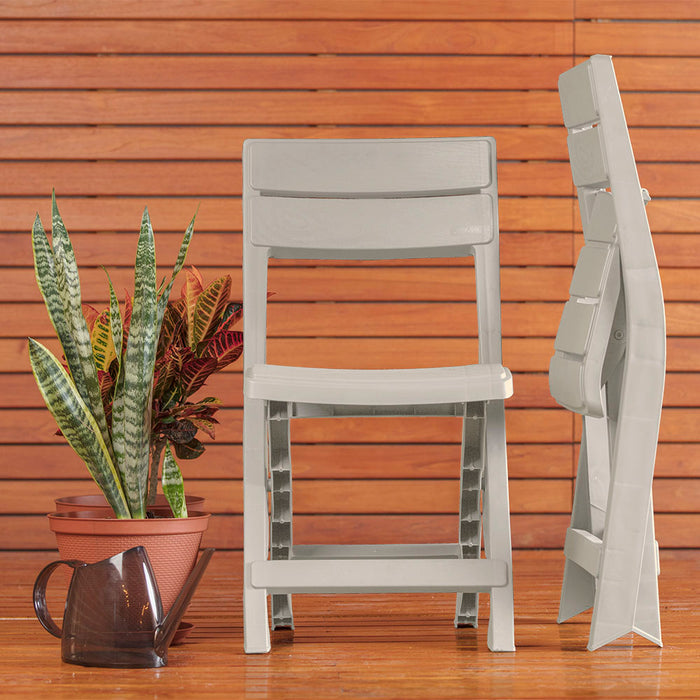 Silla plegable barú taupe marca Rimax