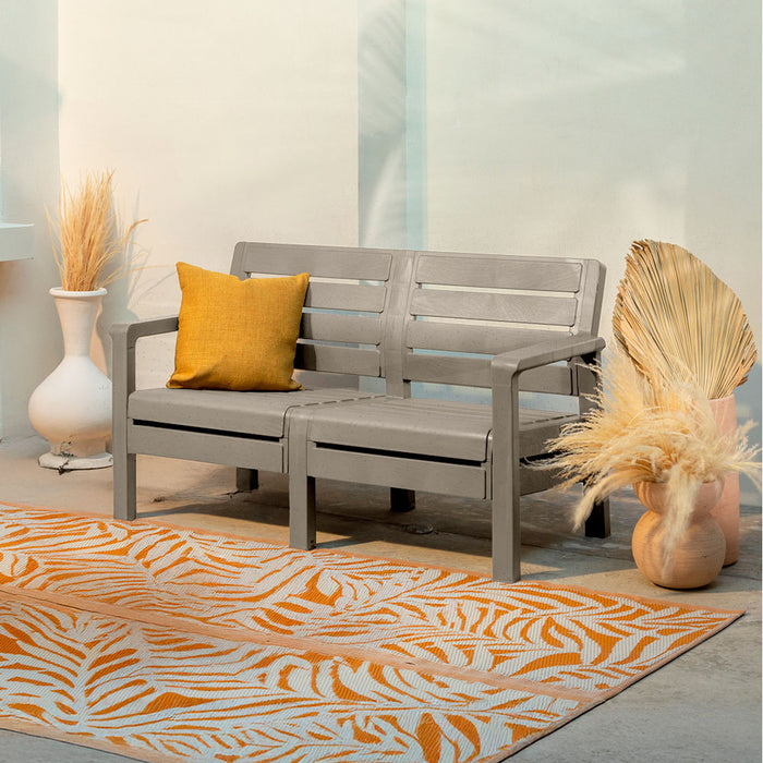 Sofá doble barú gris cemento marca Rimax