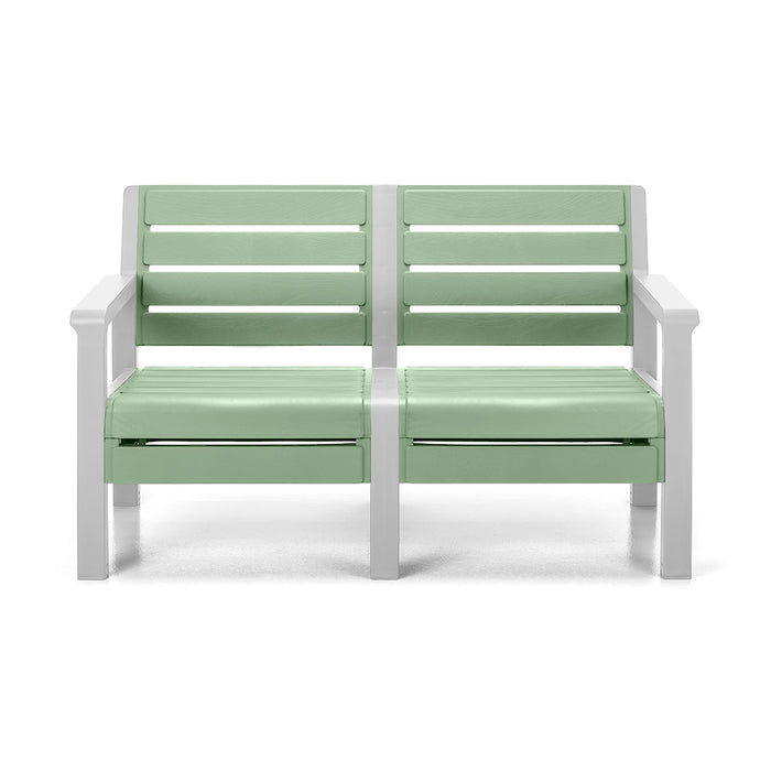 Sofá doble barú verde salvia marca Rimax