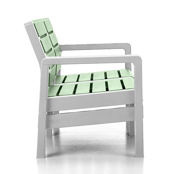 Sofá doble barú verde salvia marca Rimax