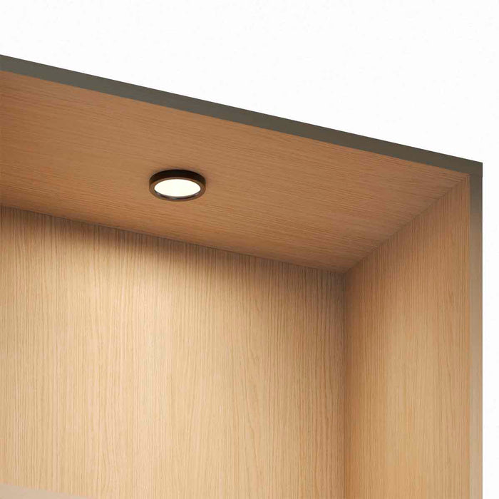 Bala led de sobreponer aluminio negro o anodizado con luz integrada neutra o cálida