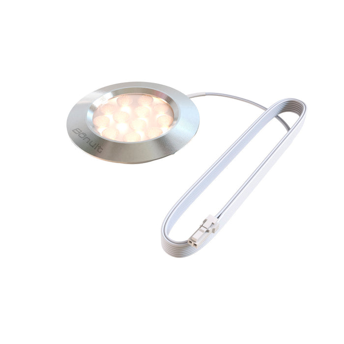 Bala led de incrustar aluminio negro o anodizado, con luz integrada neutra o cálida