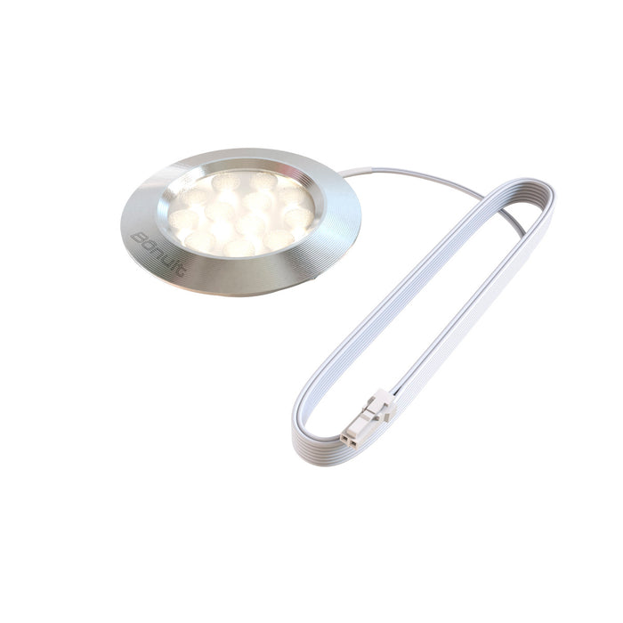 Bala led de incrustar aluminio negro o anodizado, con luz integrada neutra o cálida