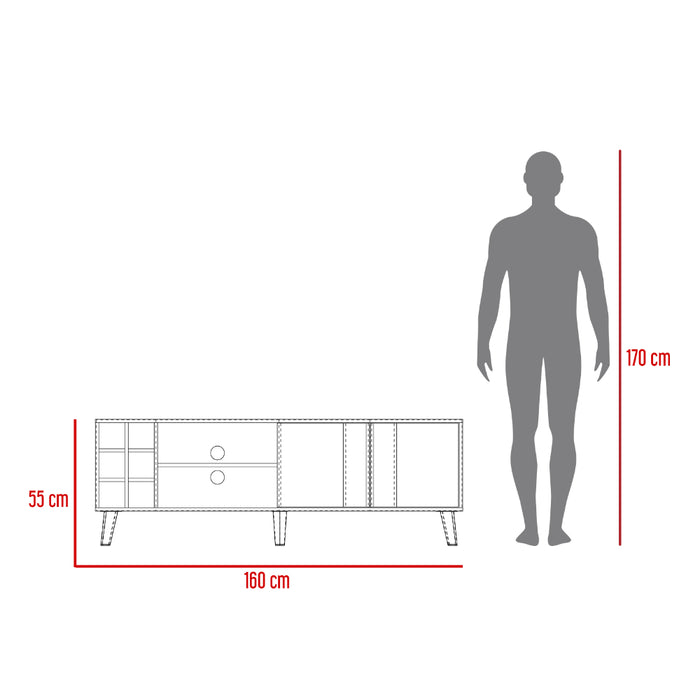 Mesa para TV Lannez, Milan y Capri 65"