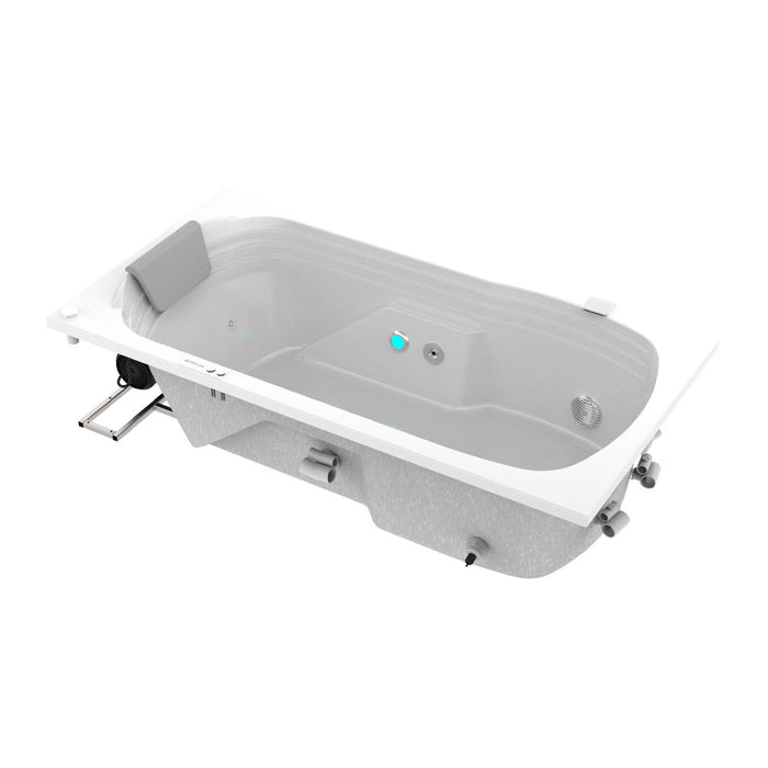 Hidromasaje de empotrar Calima 152X80 cm con Cascada de llenado con terapias