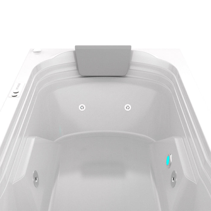 Hidromasaje de empotrar Calima 152X80 cm con Cascada de llenado con terapias